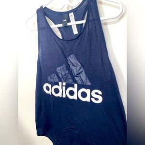Navy blue adidas tank
